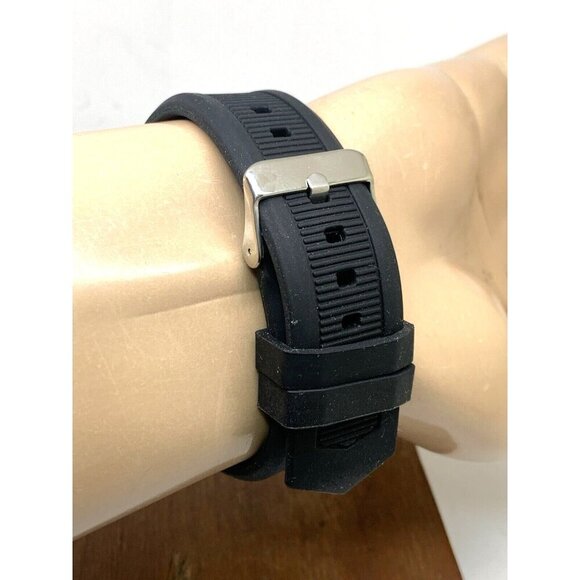 Michael Kors Men's Watch MK8107 Quartz Chronograph Black Dial Rubber Band 45mm - Picture 10 of 14